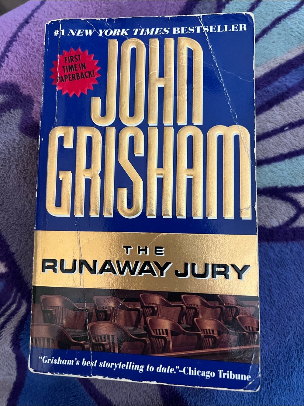 John Grisham The Runaway Jury Paperback - Blue & Gold Cover